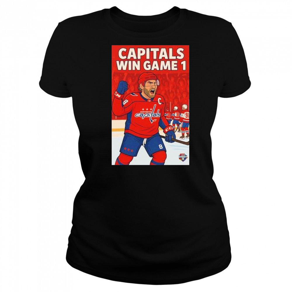 Capitals win game 1 Alexander Ovechkin Washington Capitals cartoon shirt Women's T-shirt