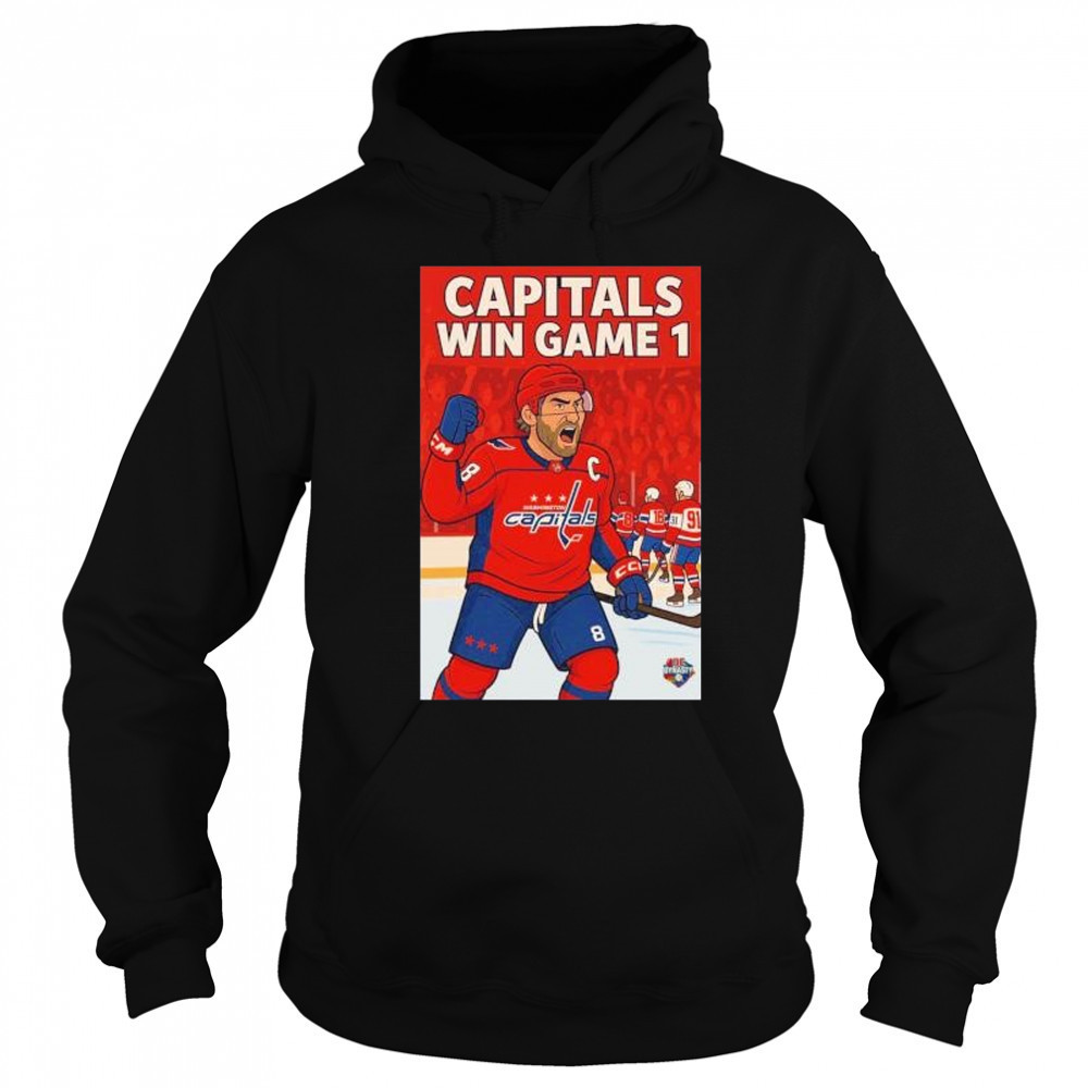 Capitals win game 1 Alexander Ovechkin Washington Capitals cartoon shirt Hoodie