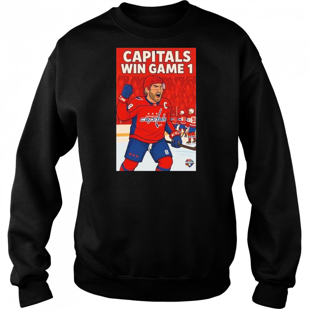 Capitals win game 1 Alexander Ovechkin Washington Capitals cartoon shirt Sweatshirt
