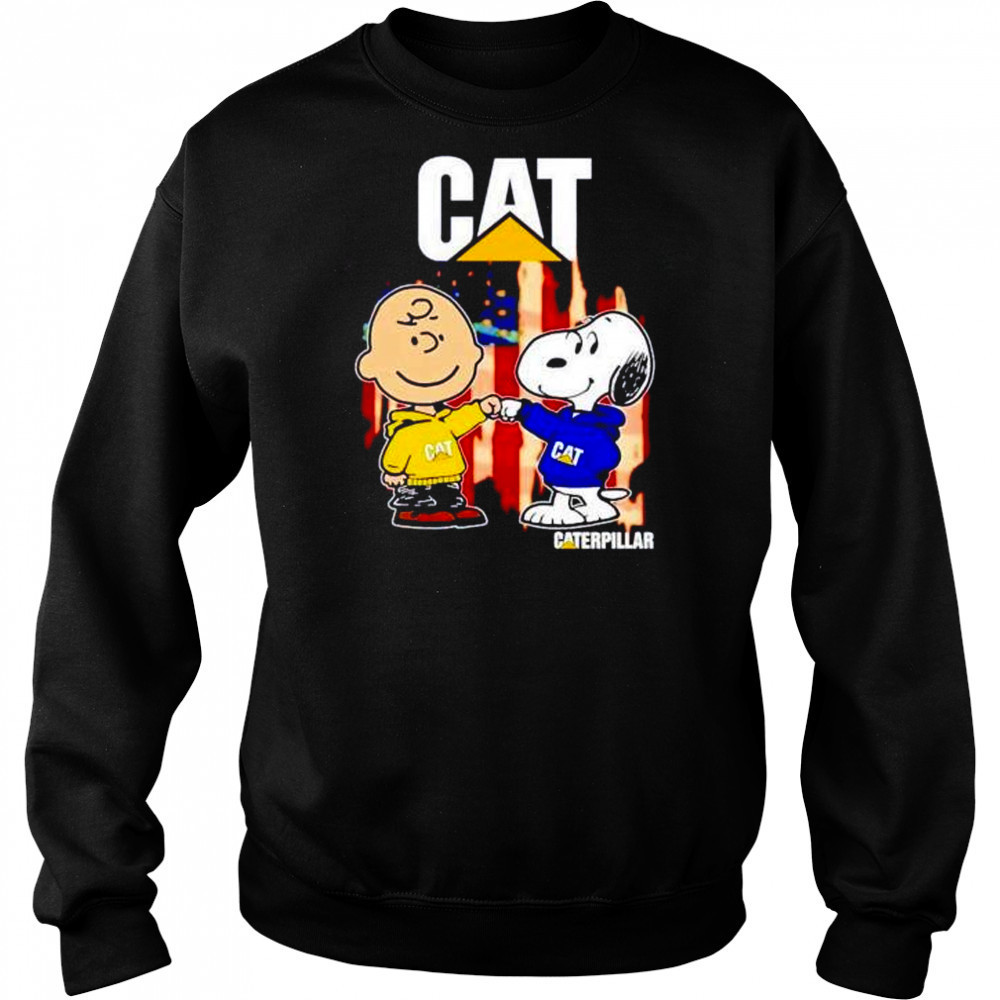 Caterpillar Charlie Brown and Snoopy shirt Sweatshirt