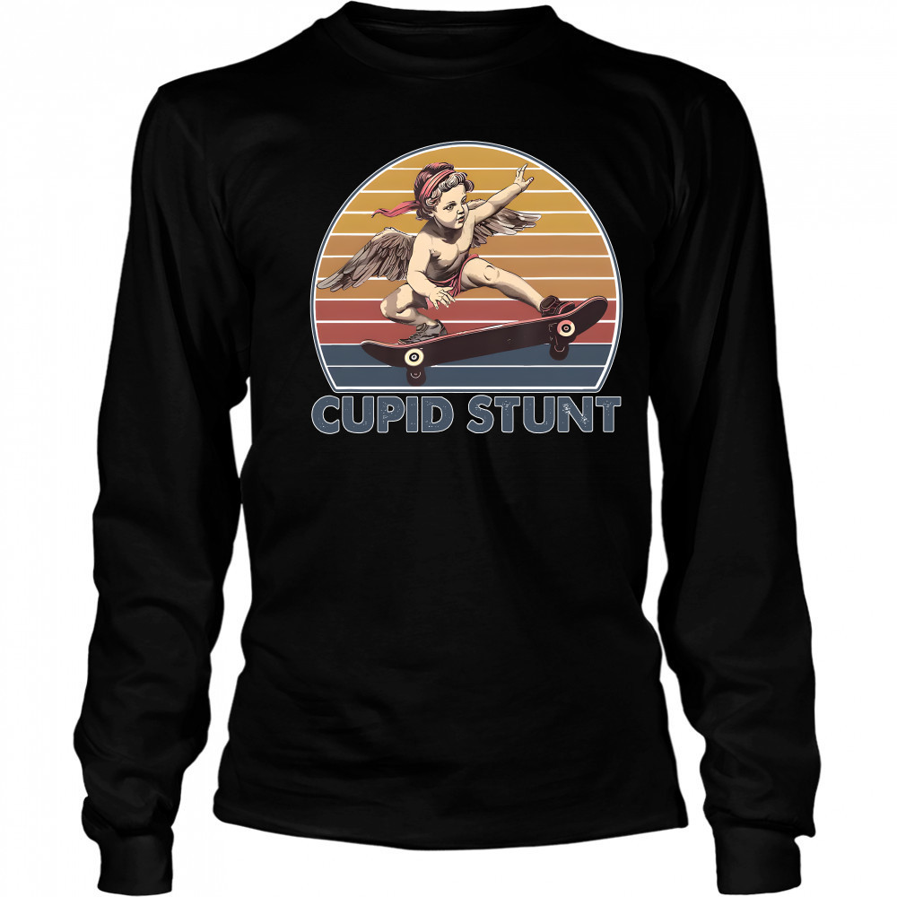Cupid Stunt Unhinged Cringe Vintage T-Shirt Long Sleeved