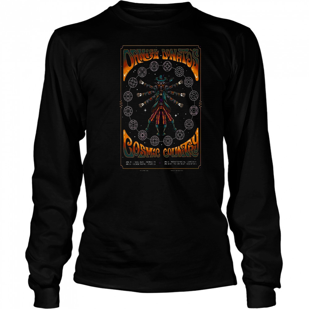 Daniel Donato And Cosmic Country Tour April 2025 Shirt Long Sleeved