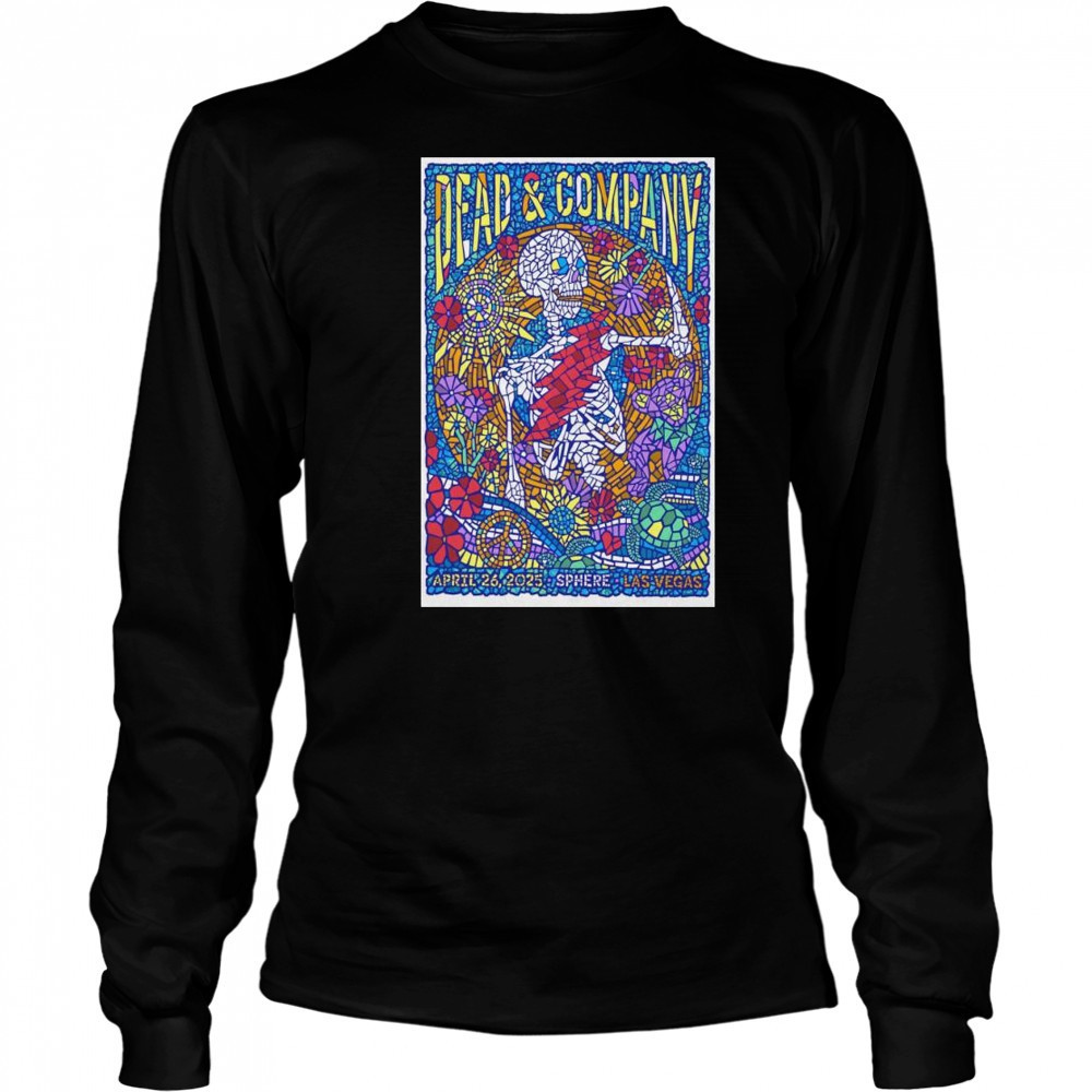 Dead & Company At Sphere In Las Vegas, NV On Apr 26 2025 Tour t-shirt Long Sleeved