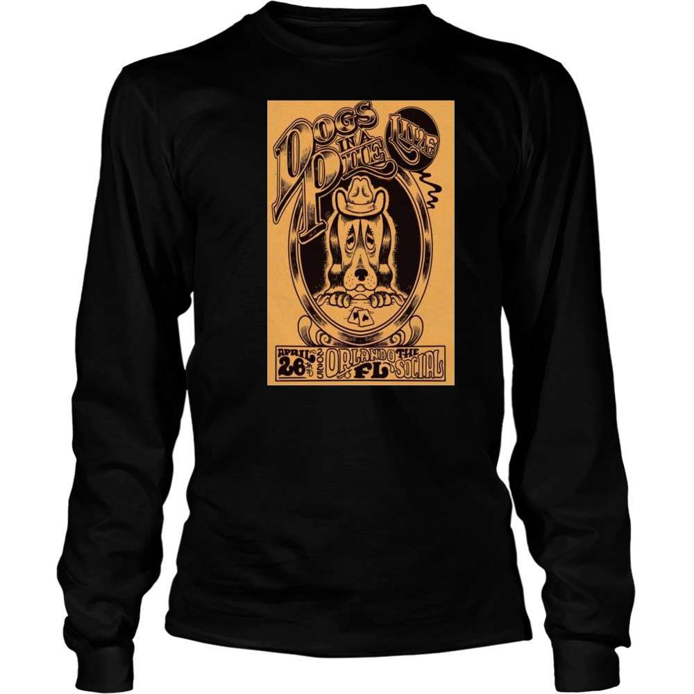 Dogs In A Pile The Social, Orlando, FL Apr 26 2025 Concert t-shirt Long Sleeved