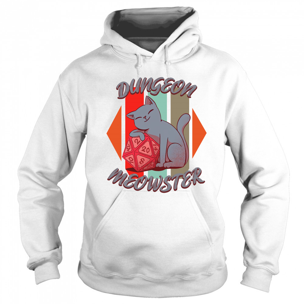 Dungeon Meowster board game dice cat T Shirt Sweatshirt
