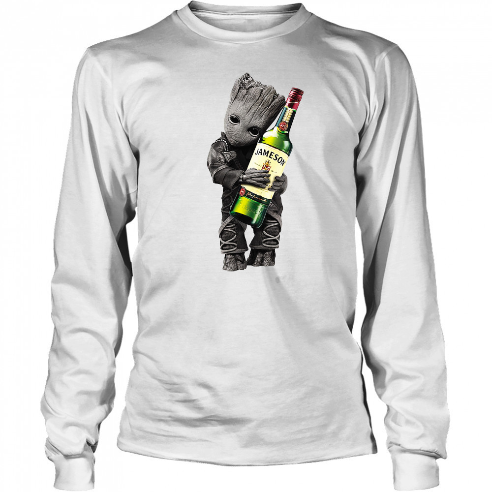 Groot hug Jameson Whiskey shirt Long Sleeved