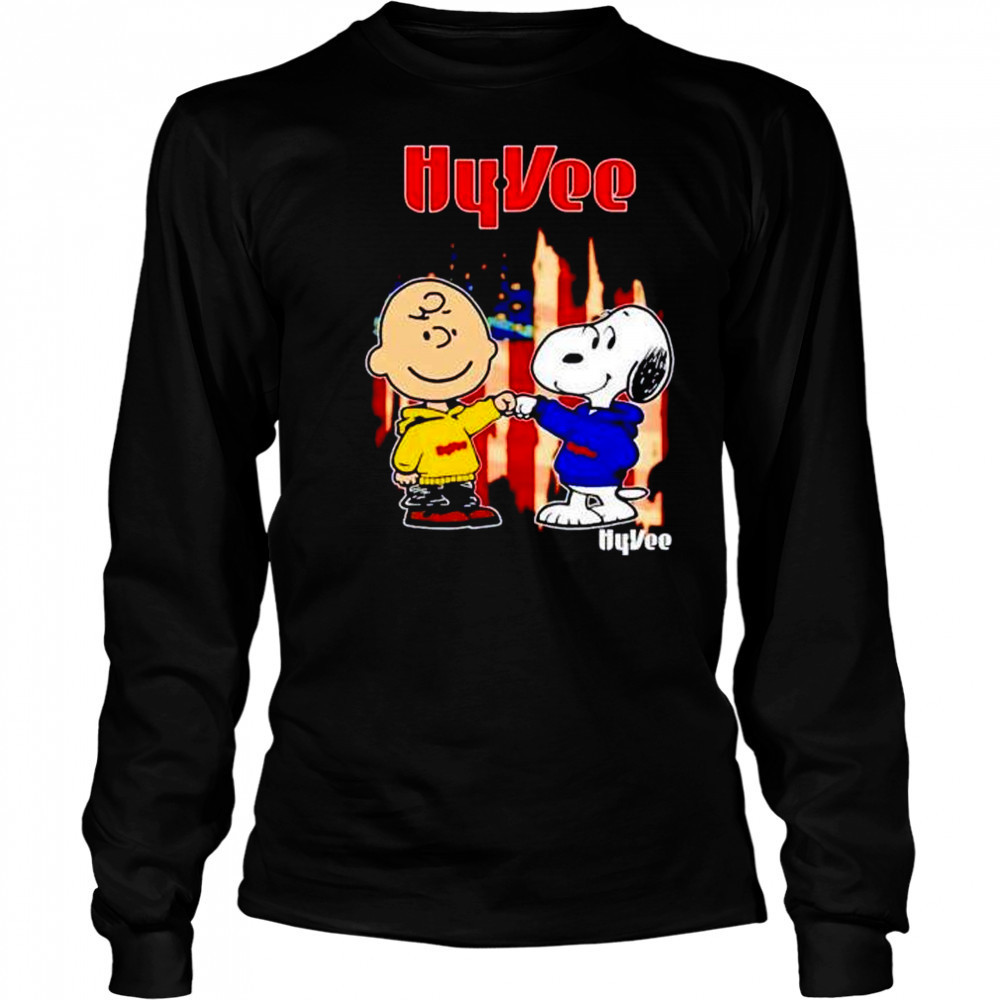 Hyvee Charlie Brown and Snoopy shirt Long Sleeved