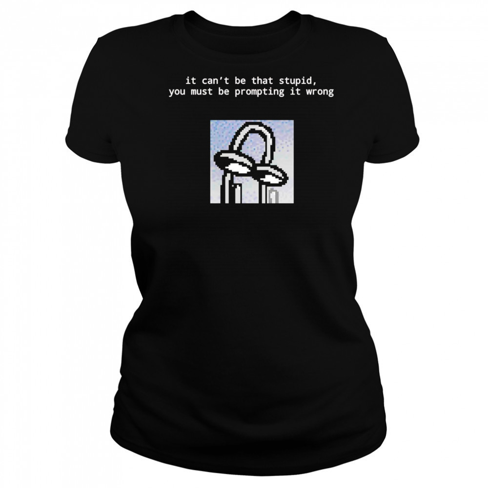 It can’t be that stupid you must be prompting it wrong shirt Women's T-shirt