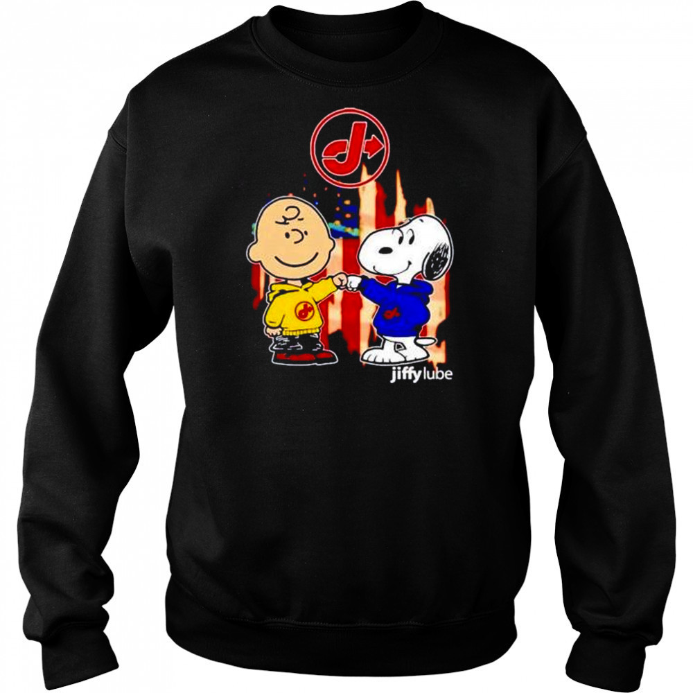 Jiffy Lube Charlie Brown and Snoopy shirt Sweatshirt