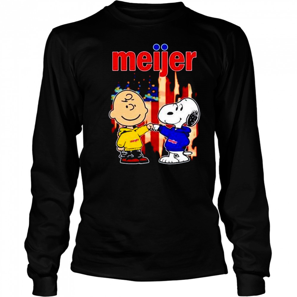 Meijer Charlie Brown and Snoopy shirt Long Sleeved