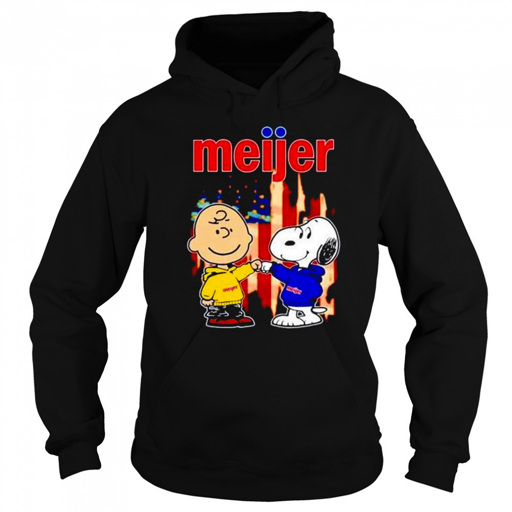 Meijer Charlie Brown and Snoopy shirt Hoodie