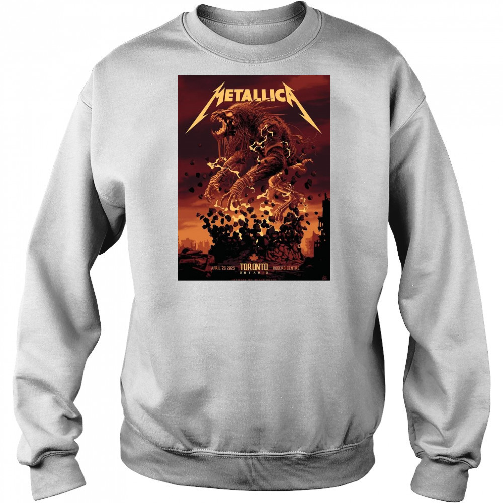 Metallica M72 Tonight In Toronto April 26 2025 Rogers Centre t-shirt Sweatshirt