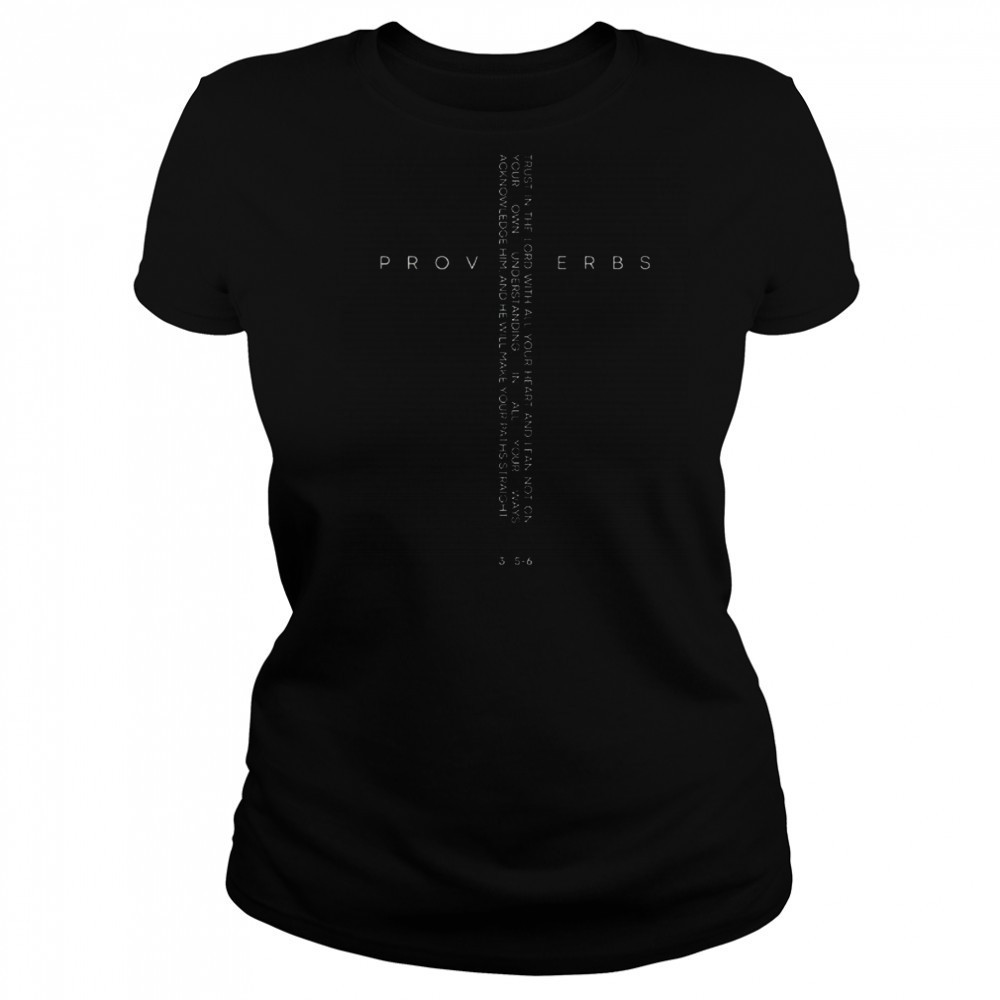 Official Proverbs 35 6 Christian Bible Verse Cross T-Shirt Women's T-shirt