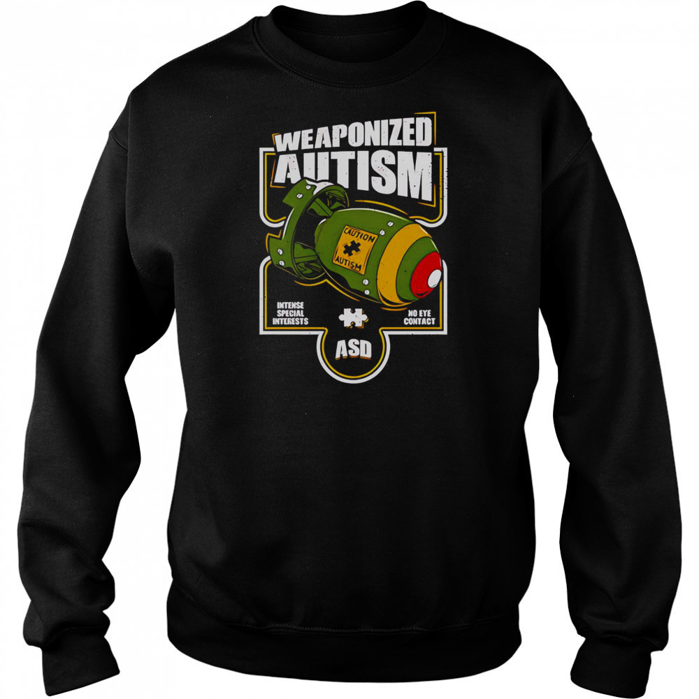 Official Weaponized Autism Military T-Shirt Sweatshirt