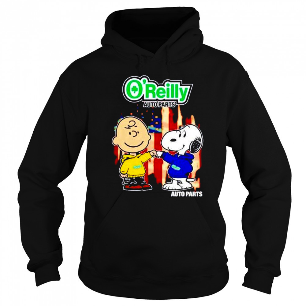 O’Reilly Auto Parts Charlie Brown and Snoopy shirt Hoodie