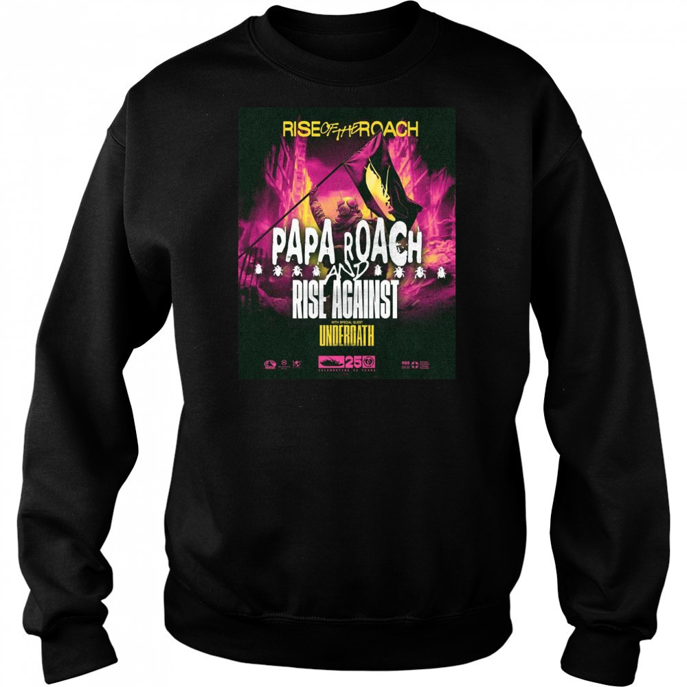Papa Roach Rise Of The Roach US Tour 2025 Shirt Sweatshirt