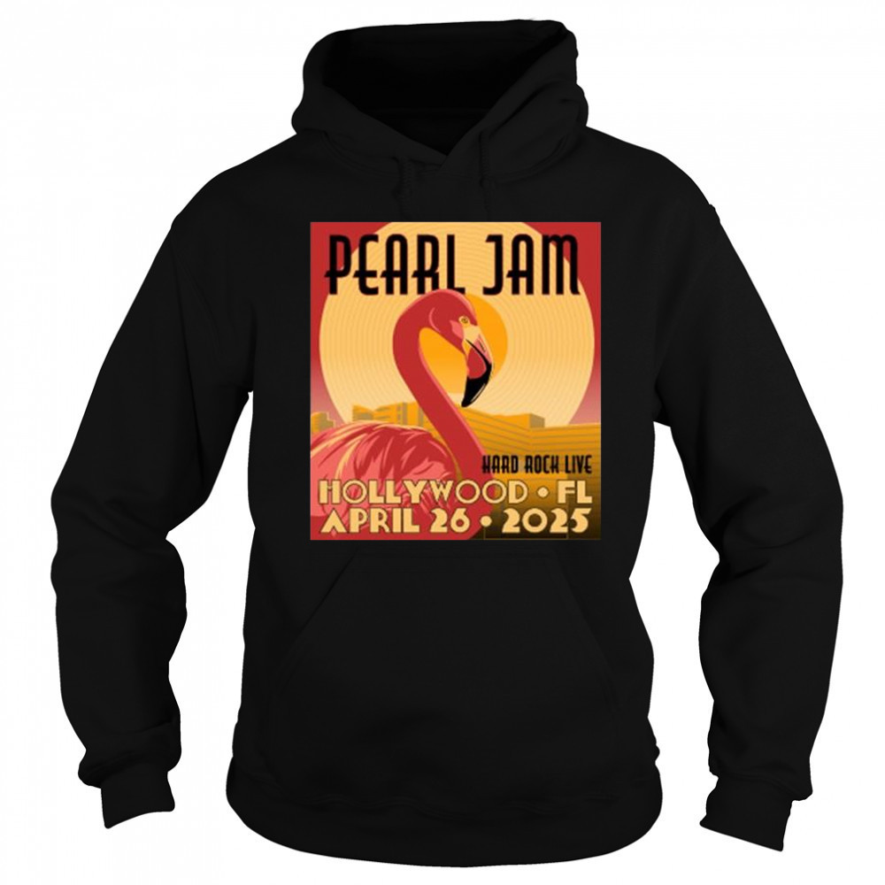 Pearl Jam The Mighty April 26 2025 Hollywood Florida Hard Rock Live t-shirt Hoodie