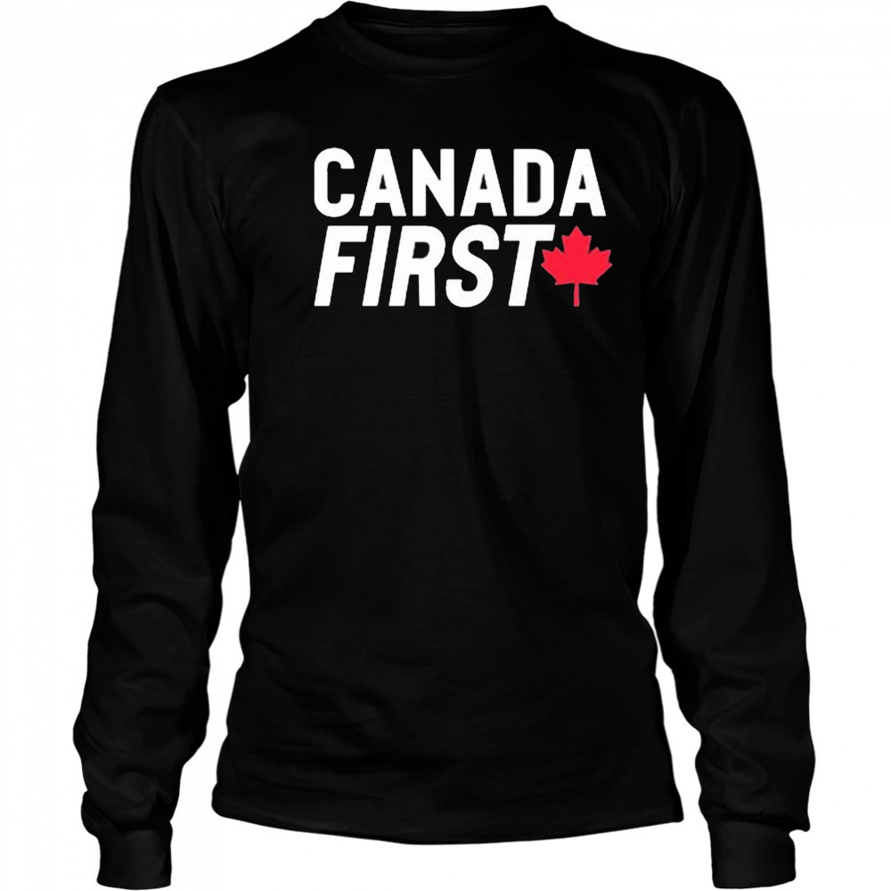 Pierre Poilievre Canada First Pierre Poilievre For Prime Minister t-shirt Long Sleeved
