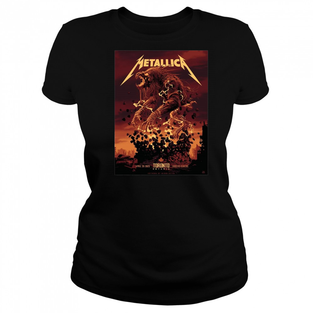 Poster Metallica M72 Tonight In Toronto April 26 2025 Rogers Centre t-shirt Women's T-shirt