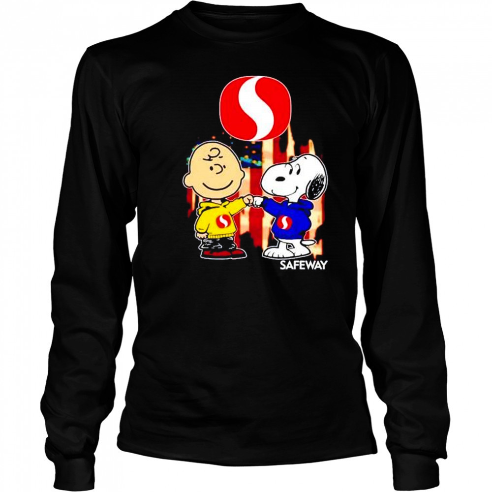 Safeway Charlie Brown and Snoopy shirt Long Sleeved