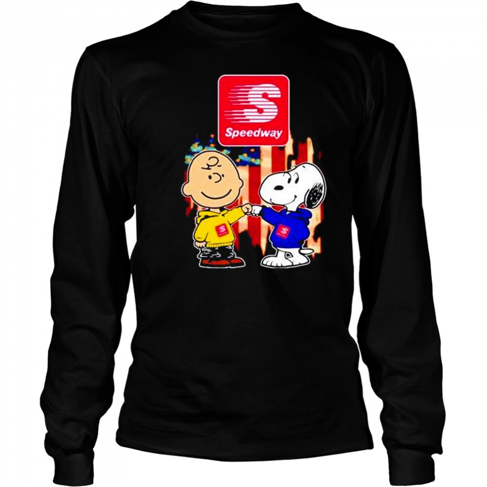 Speedway Charlie Brown and Snoopy shirt Long Sleeved
