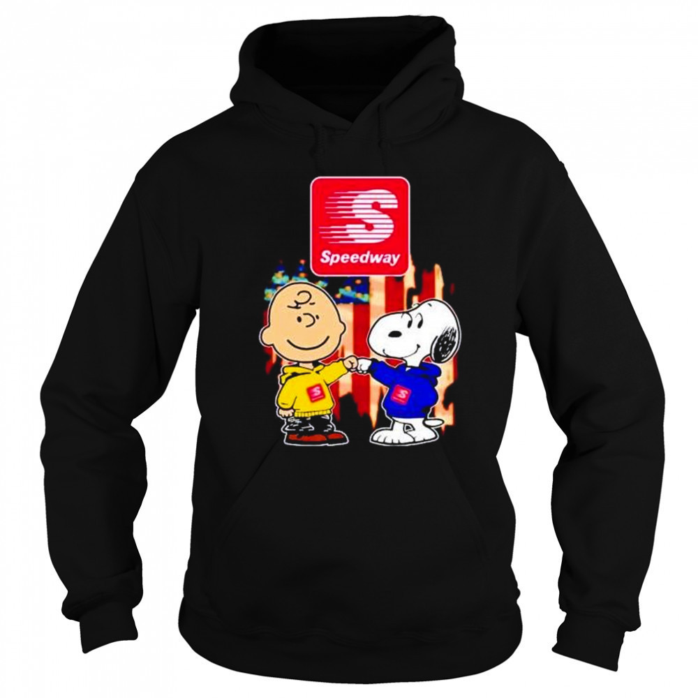 Speedway Charlie Brown and Snoopy shirt Hoodie