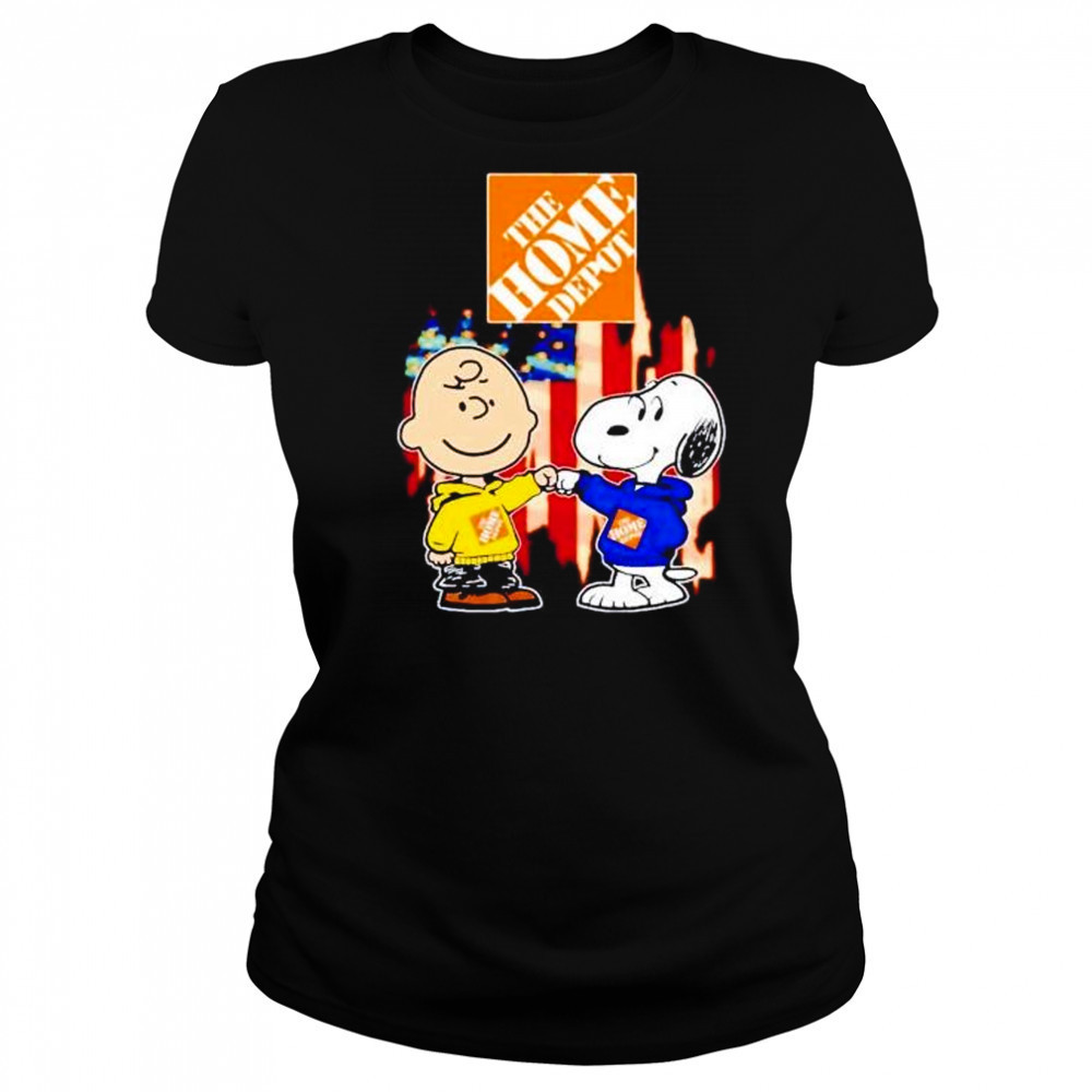 The Home Depot Charlie Brown and Snoopy shirt Women's T-shirt