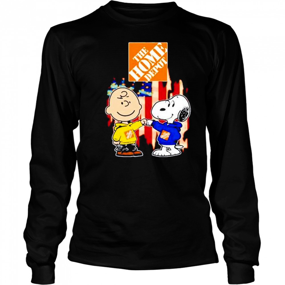 The Home Depot Charlie Brown and Snoopy shirt Long Sleeved
