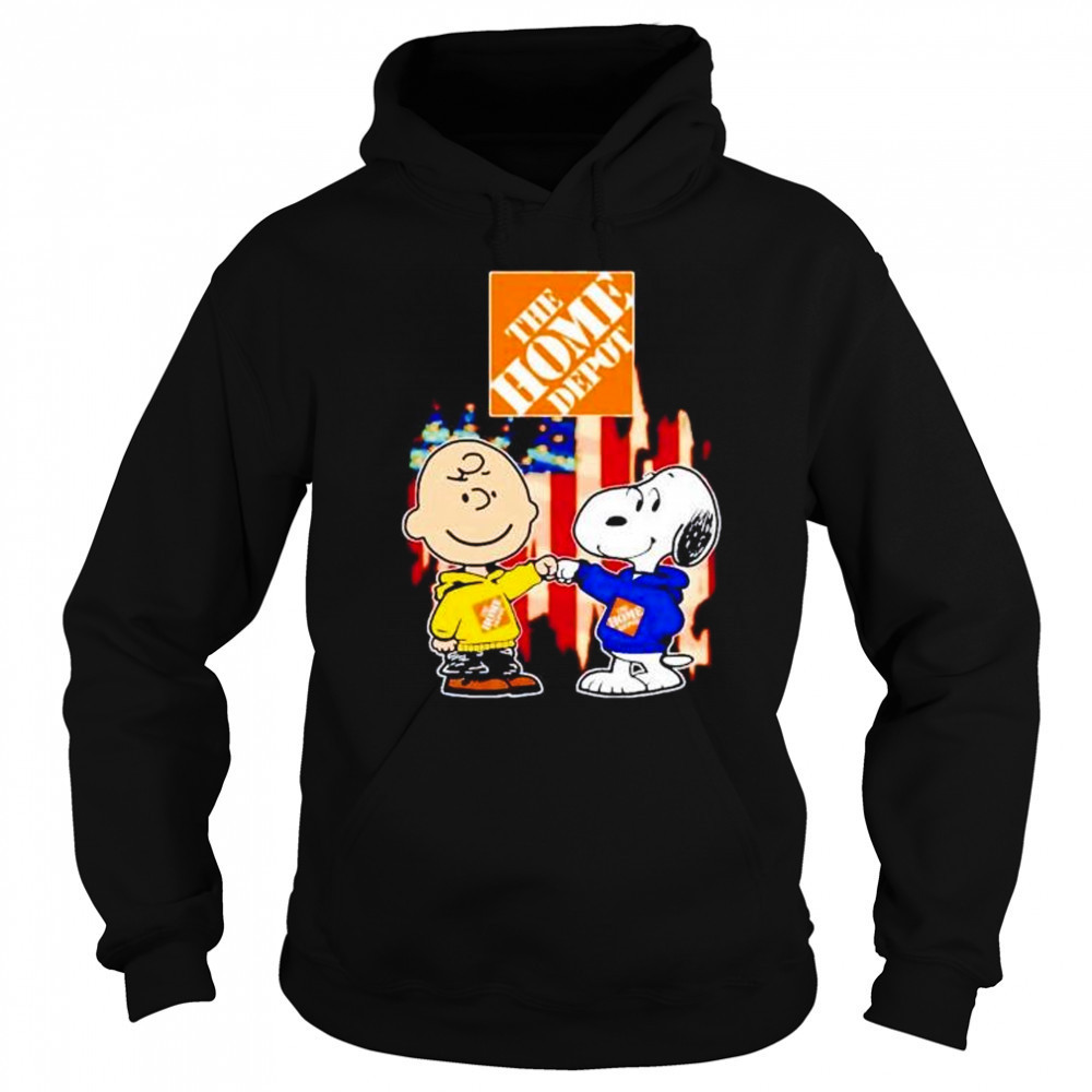 The Home Depot Charlie Brown and Snoopy shirt Hoodie