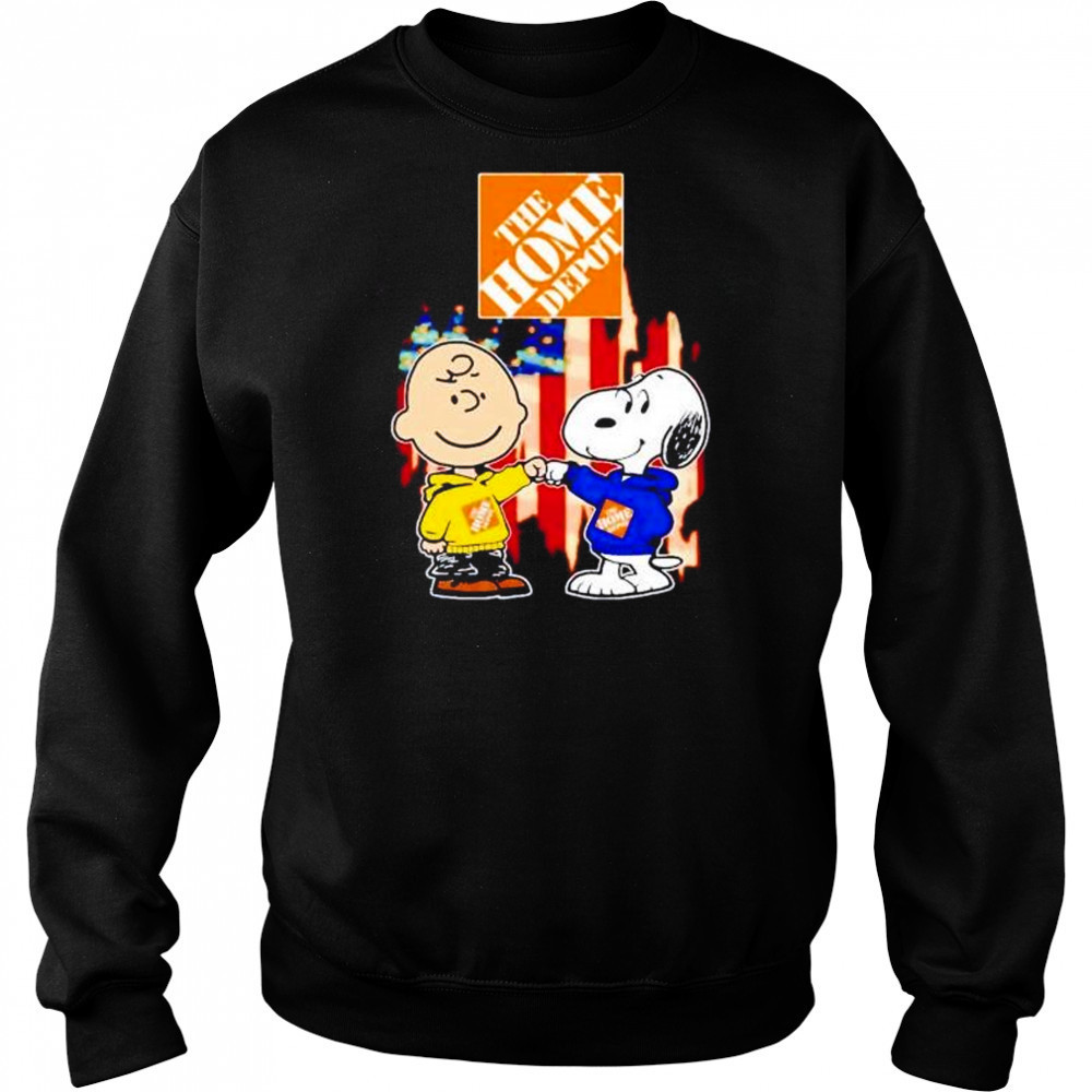 The Home Depot Charlie Brown and Snoopy shirt Sweatshirt