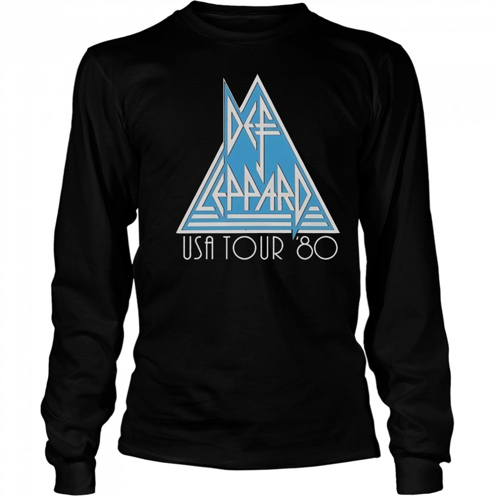 Top Def Leppard USA Tour ’80 T-Shirt Long Sleeved