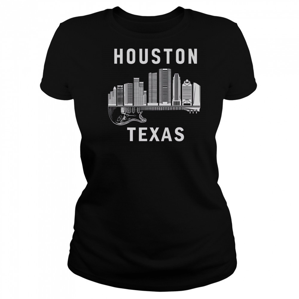 Top Houston City Skyline Music Texas Souvenir Houston T-Shirt Women's T-shirt