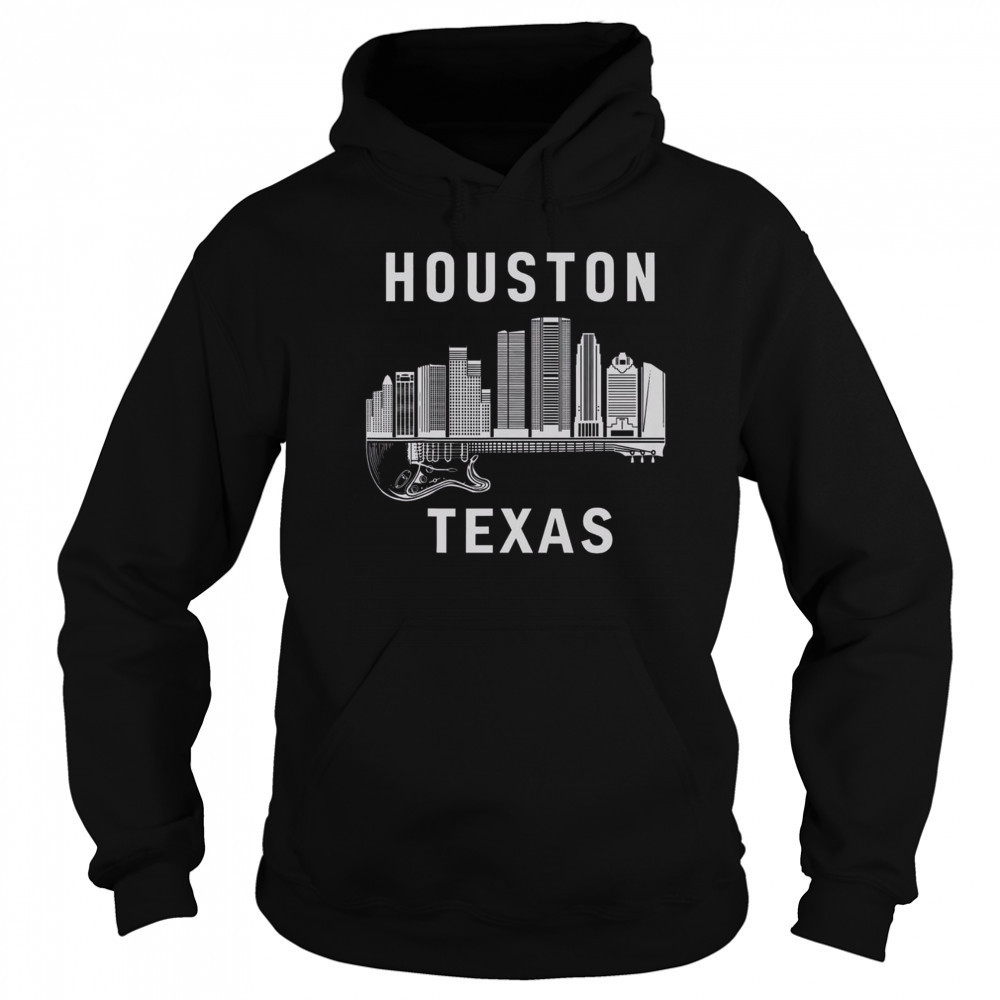Top Houston City Skyline Music Texas Souvenir Houston T-Shirt Hoodie
