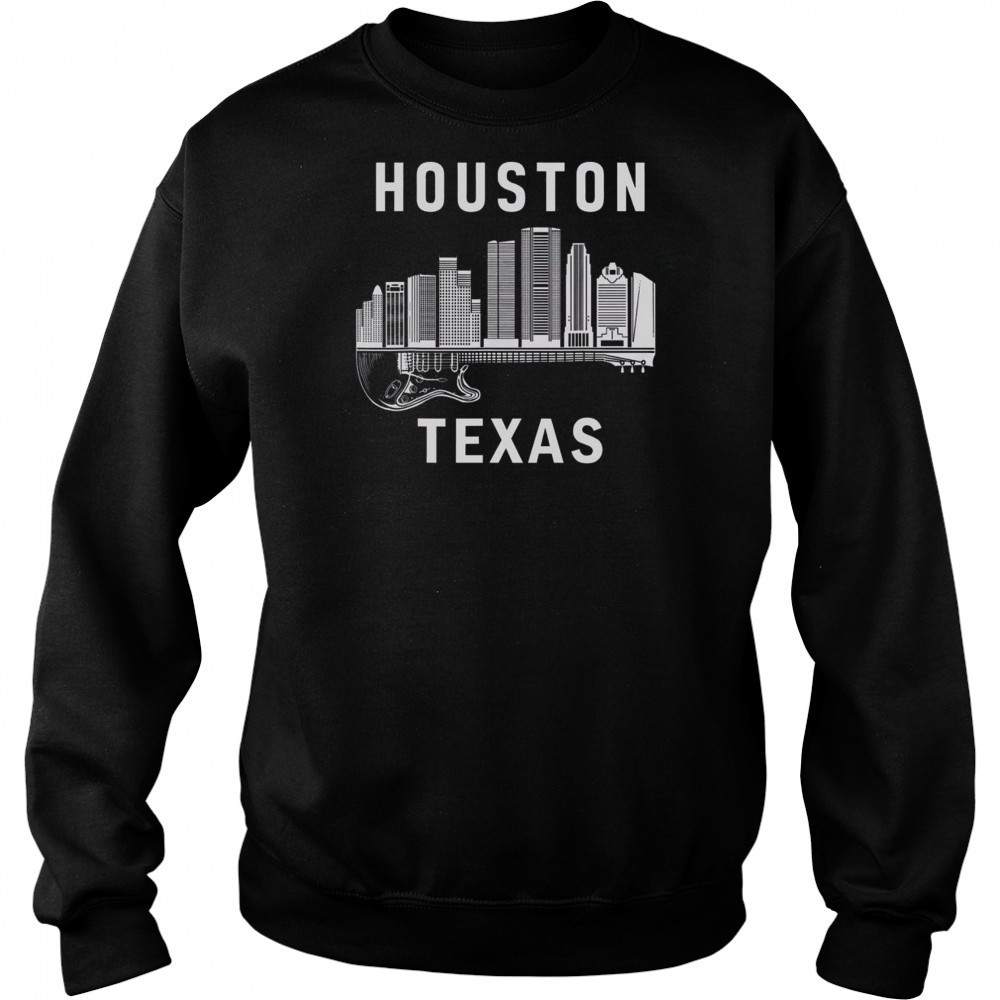 Top Houston City Skyline Music Texas Souvenir Houston T-Shirt Sweatshirt