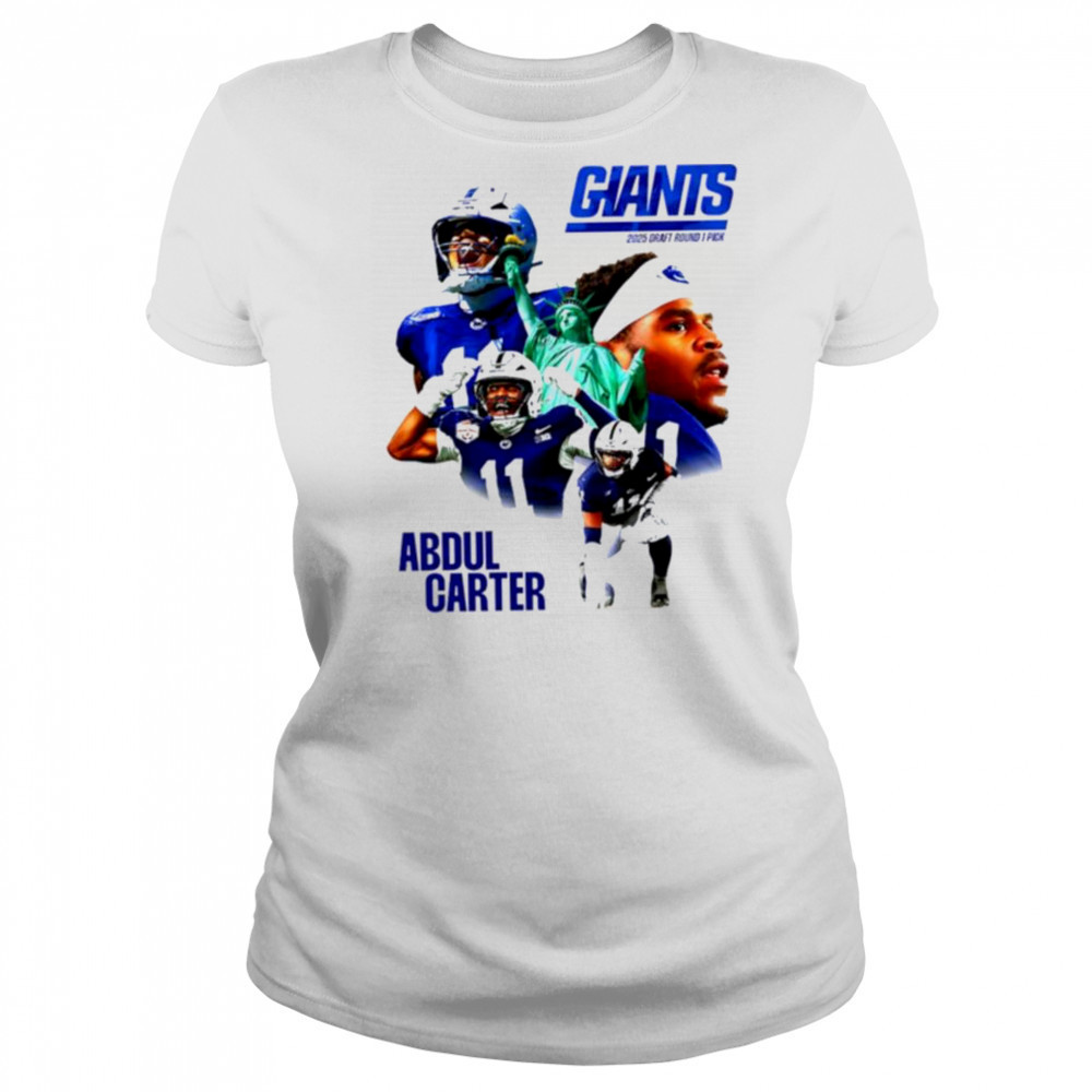 Abdul Carter NY Giants 2025 Draft round 1 pick shirt Women's T-shirt