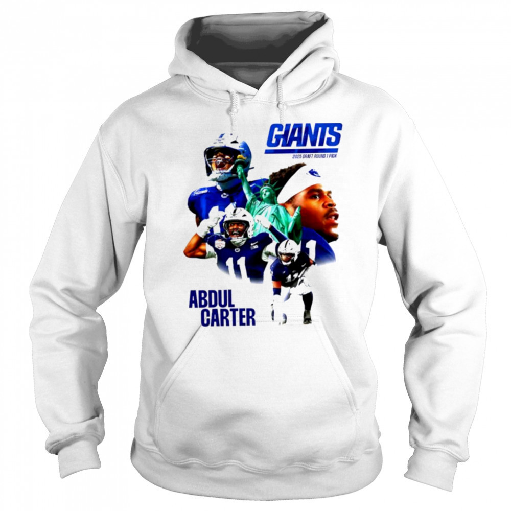 Abdul Carter NY Giants 2025 Draft round 1 pick shirt Hoodie