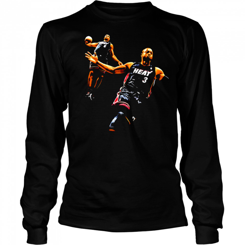 Lebron James X Dwayne Wade Graphic shirt Long Sleeved
