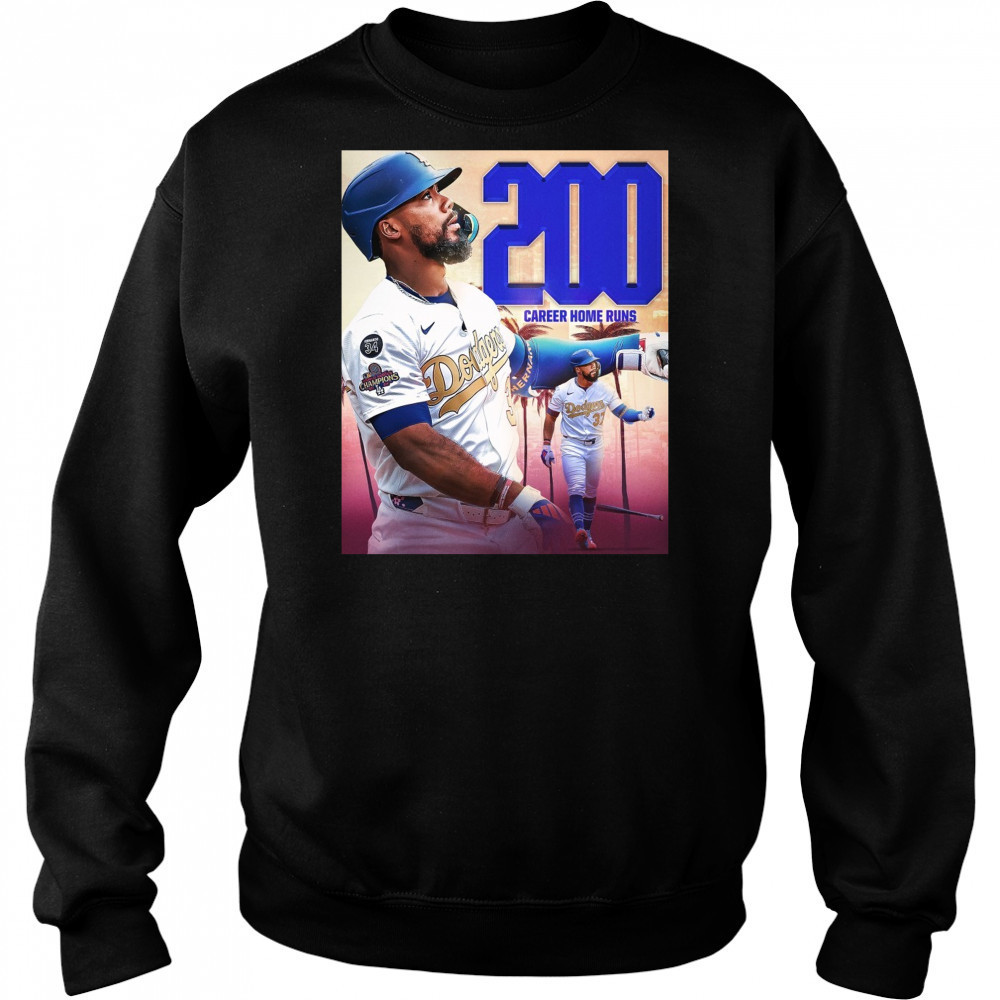 Los Angeles Dodgers Win Pittsburgh Pirates Teoscar Hernández 200 Career Home Runs Poster t-shirt Sweatshirt