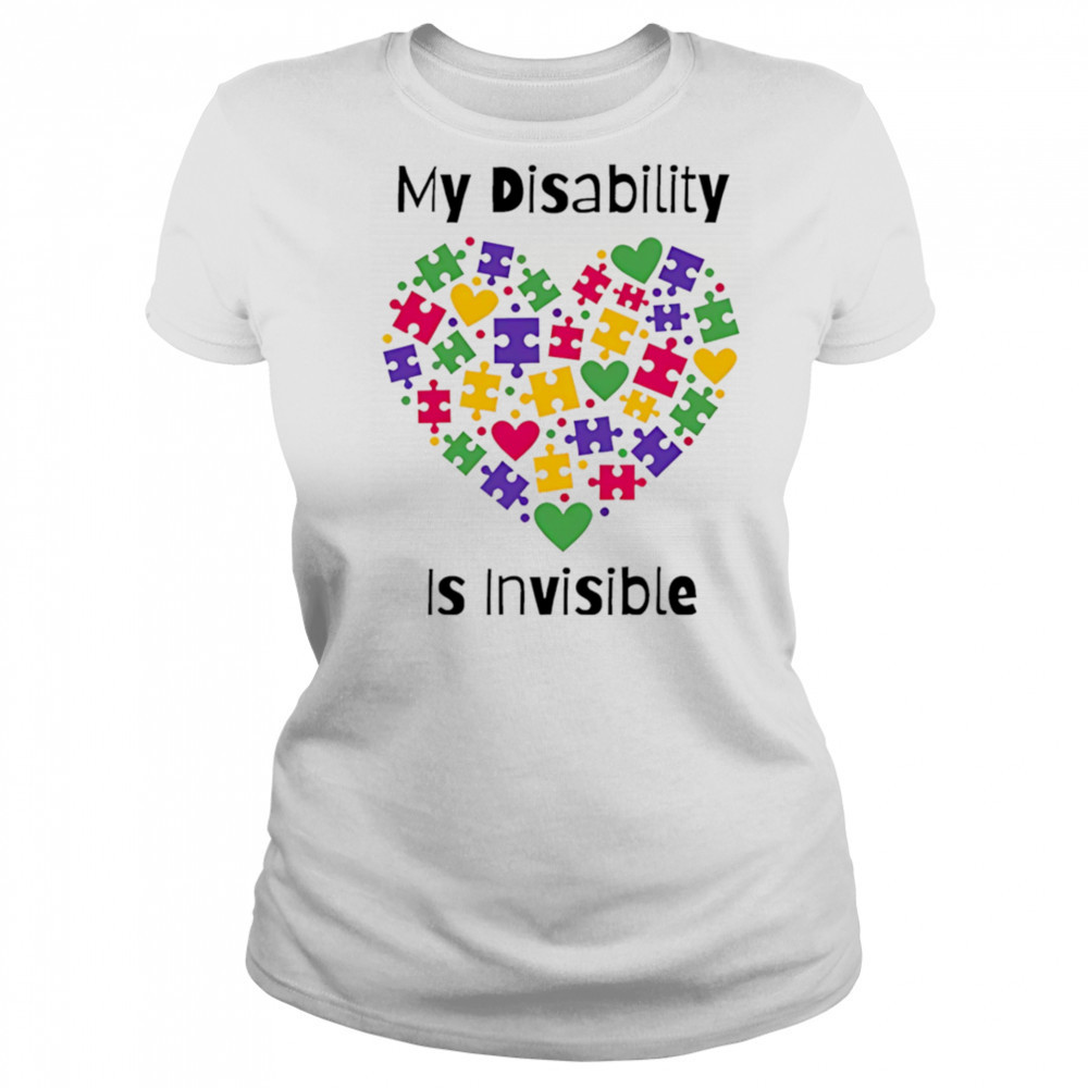 My Disability heart is invisible shirt Women's T-shirt