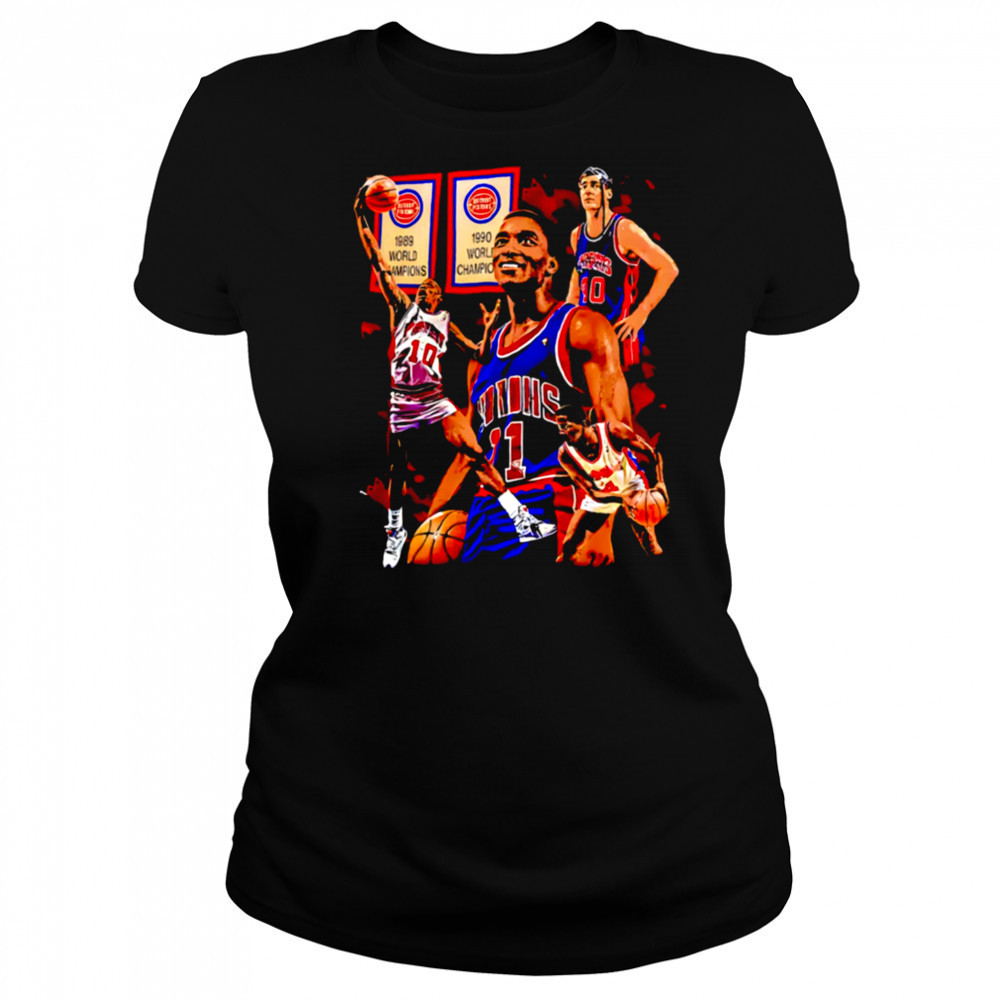 Pistons World champions 1989 graphic retro shirt Women's T-shirt