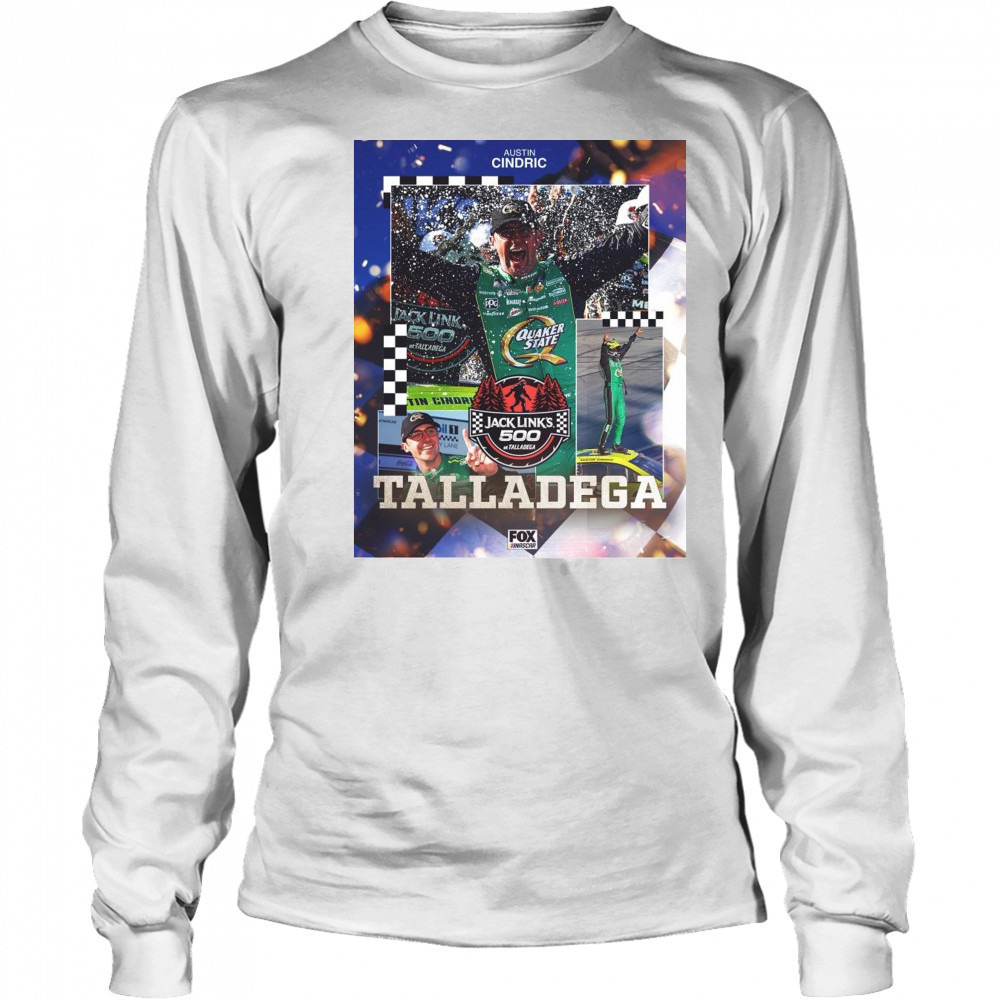 Poster NASCAR Austin Cindric Scores His Third Career Cup Series Jack Link’s 500 At Talladega t-shirt Long Sleeved