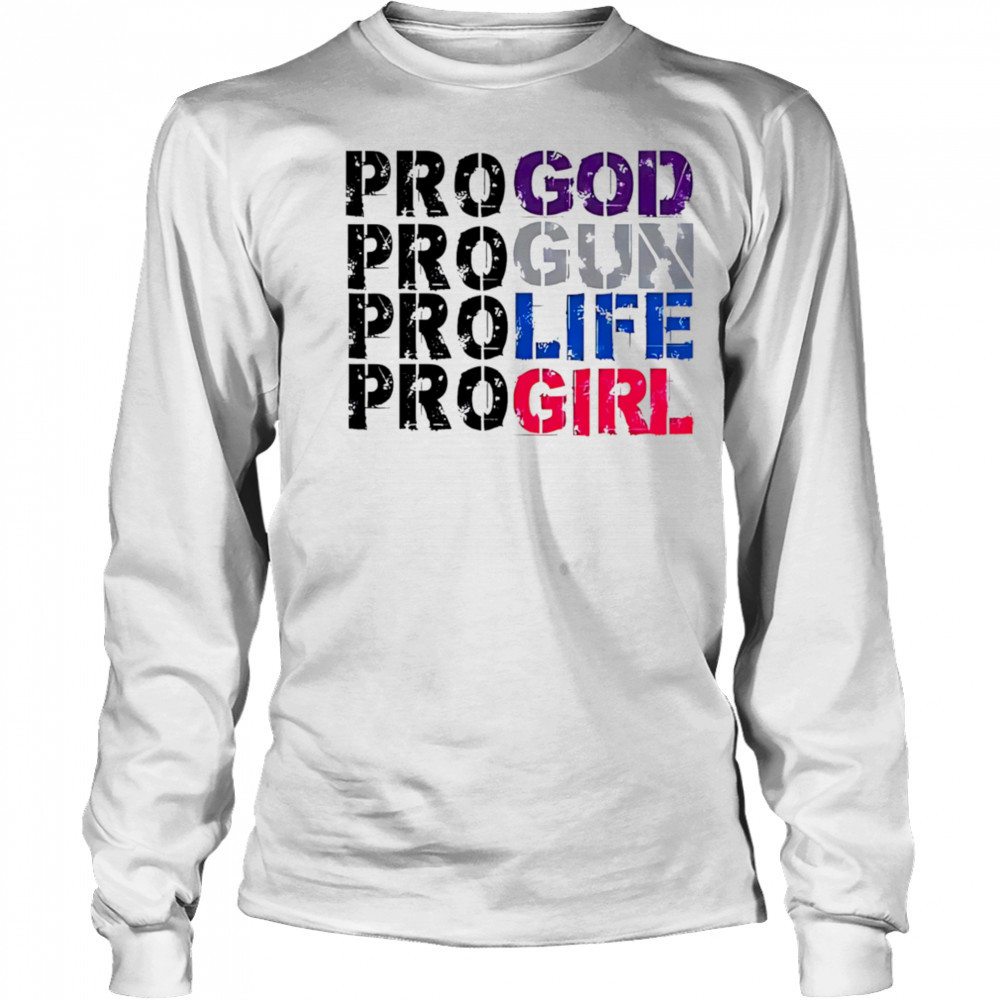 Progold Progun Profile Progirl shirt Long Sleeved