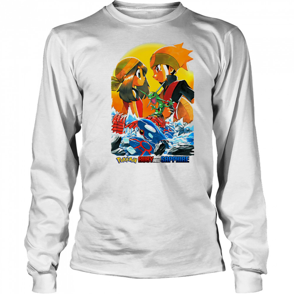 Ruby and Sapphire Pokemon shirt Long Sleeved