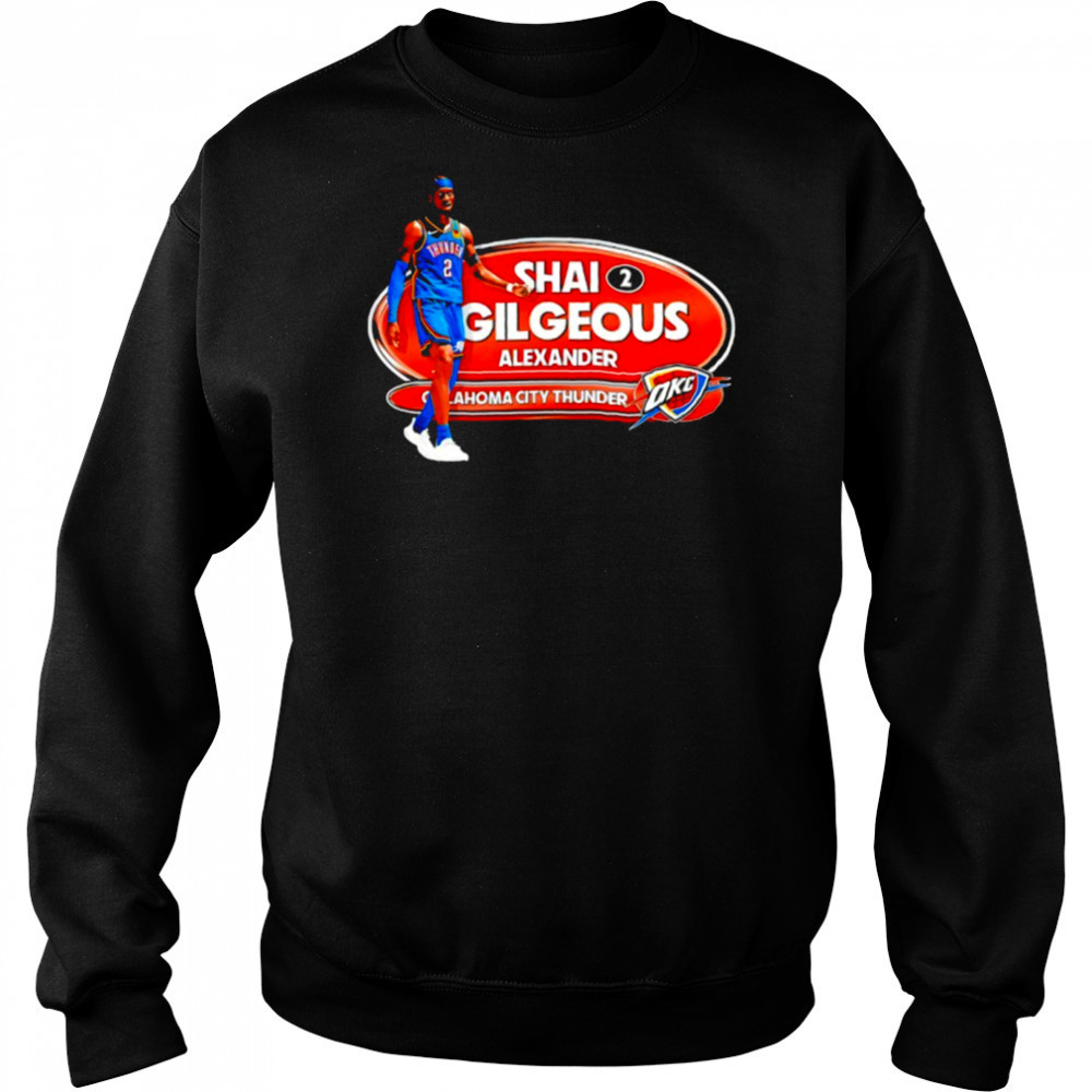 Shai Gilgeous Alexander OKC Thunder Basketball Playoffs 2025 shirt Sweatshirt