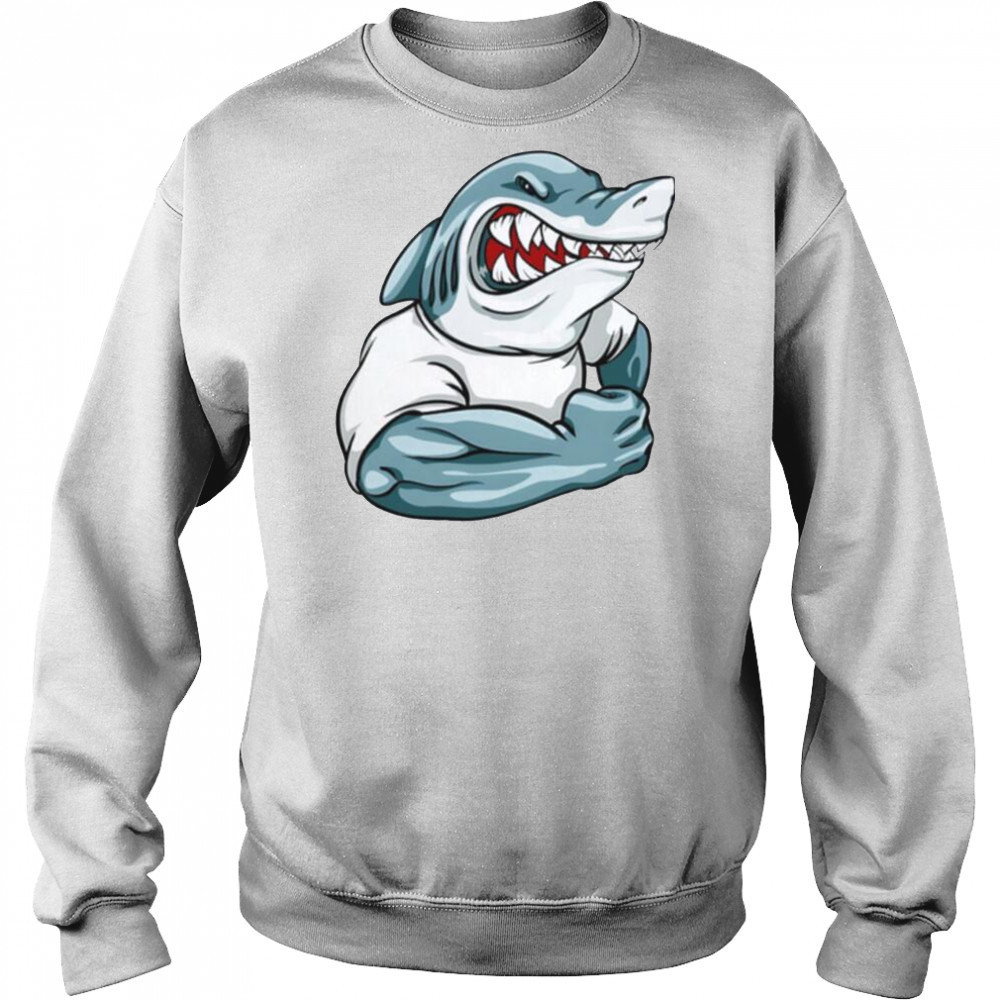 Strong shark gym shirt Sweatshirt