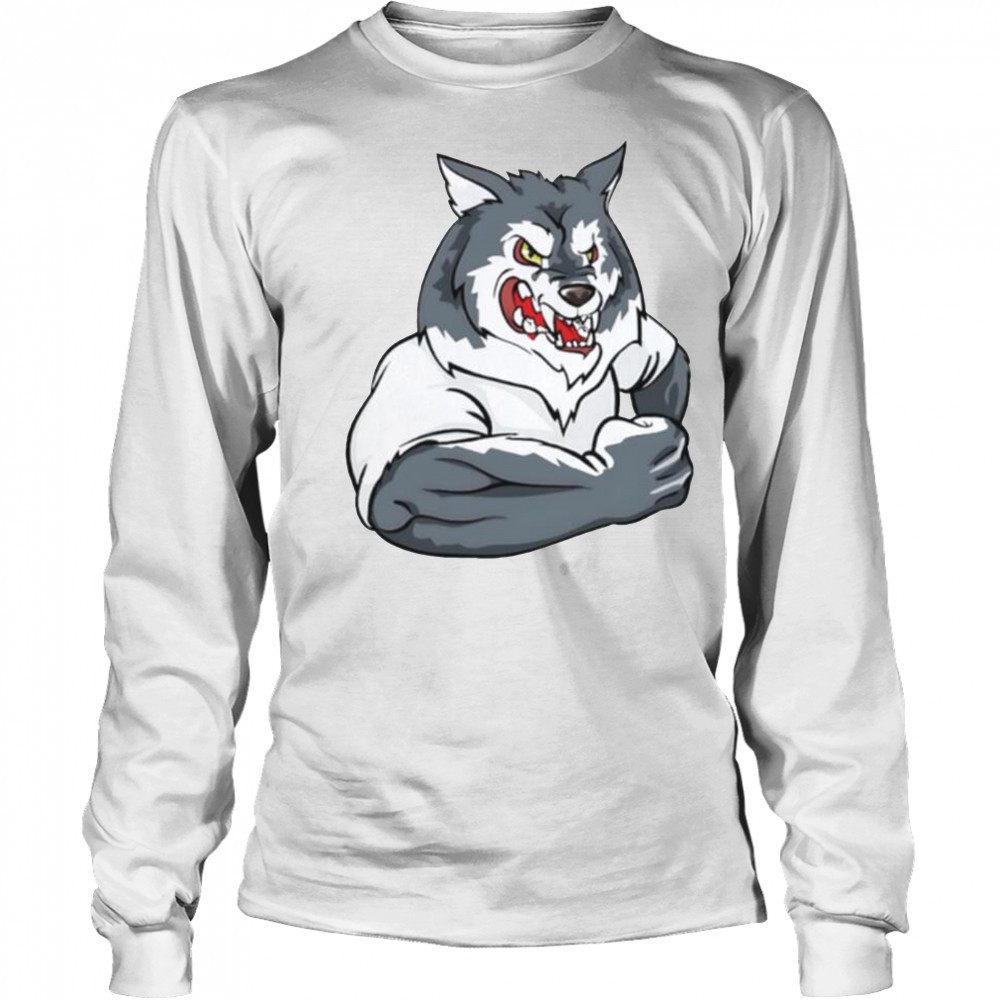 Strong wolf gym shirt Long Sleeved