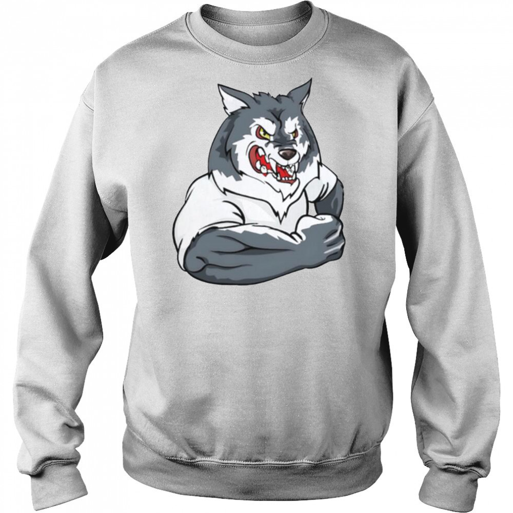 Strong wolf gym shirt Sweatshirt
