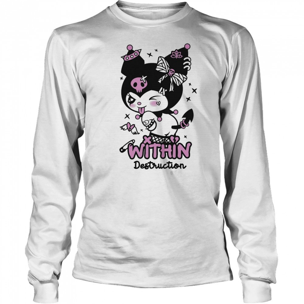 Within Destruction Devil Kitty Kuromi T-shirt Long Sleeved