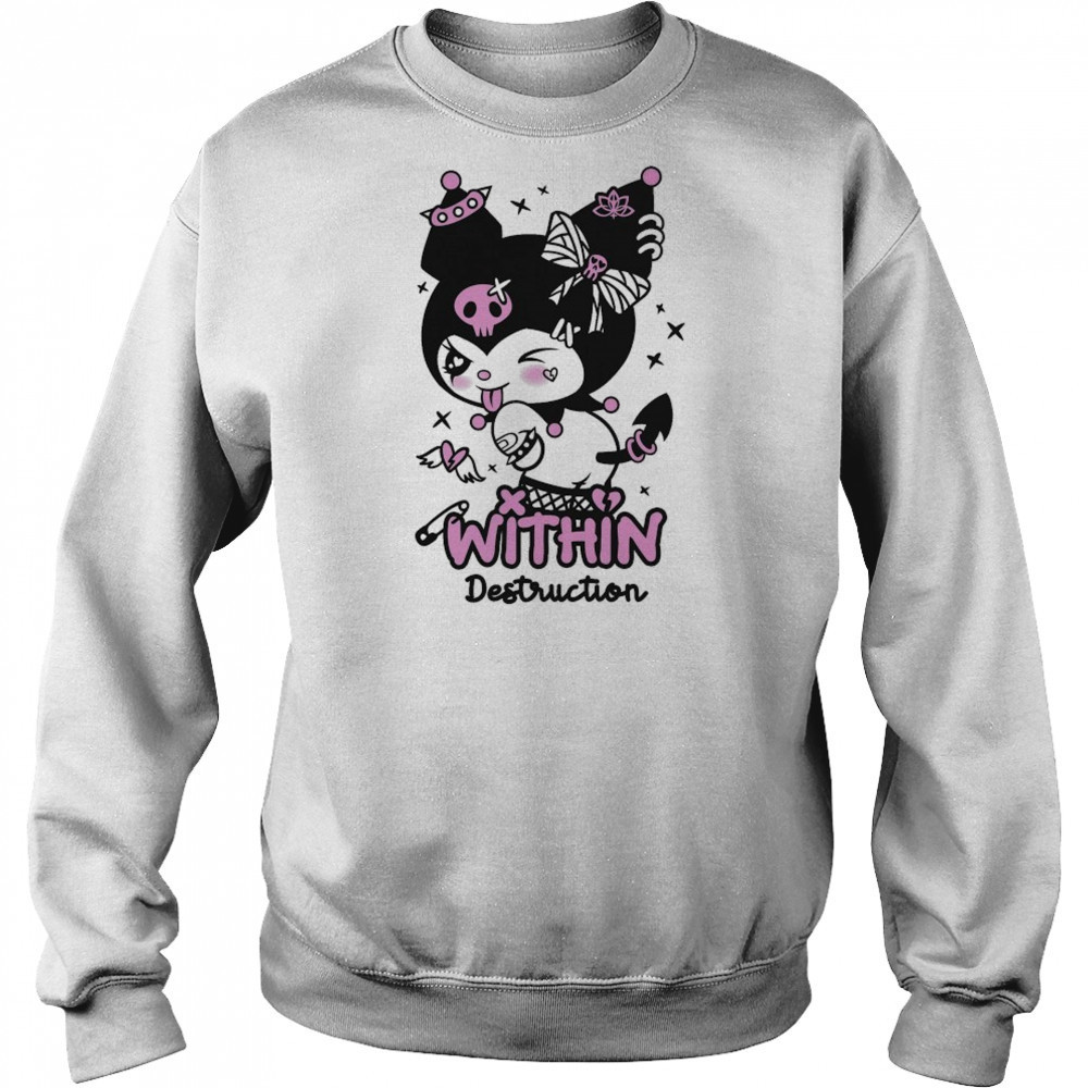 Within Destruction Devil Kitty Kuromi T-shirt Sweatshirt