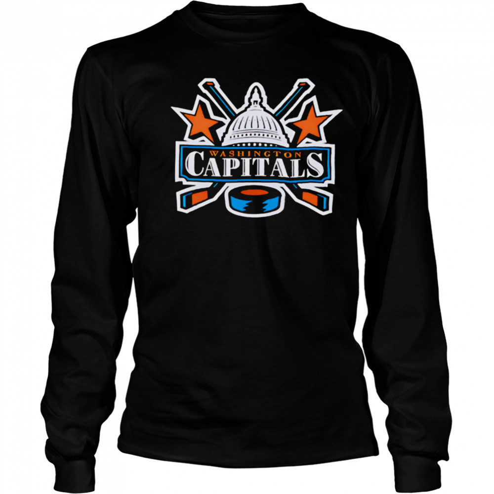 Alexander Ovechkin Black Washington Capitals logo shirt Long Sleeved